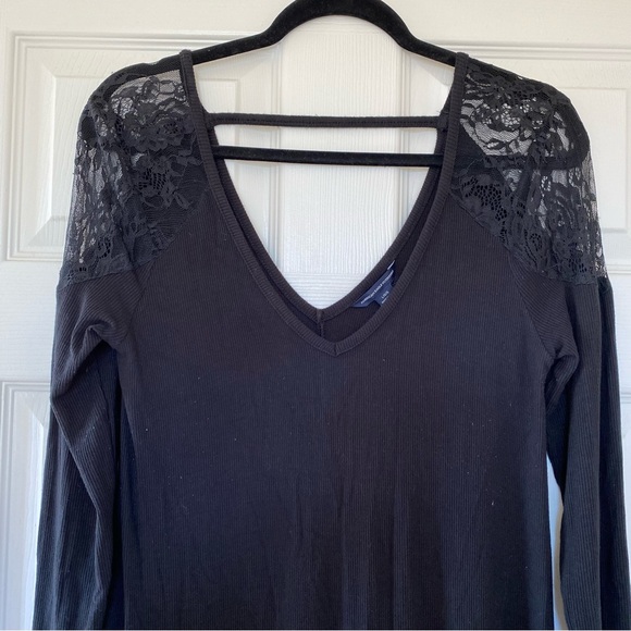 NWOT AEO Swing Midi with Exposed Lace Shoulders - Picture 13 of 16